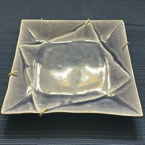 Ceramic Blue/lavender plate with wall mount